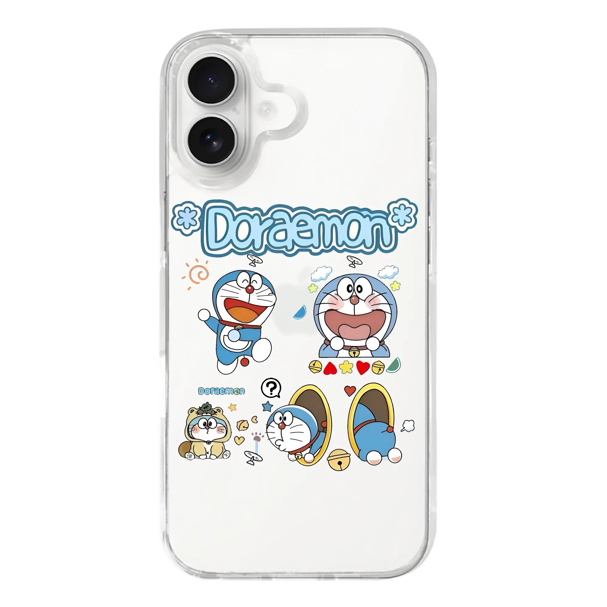 ドラえもん グッズドラえもん - iPhone 17シリーズ 透明スマホケース – 薄型・耐衝撃・精密フィット保護カバー